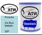 Preview: Porsche, Iris Blue Metallic, 33P: 1L Lackdose, von ATW Autoteile West.